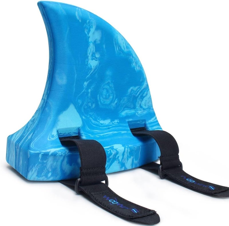 AQUARM Swimming Shark Fins, EVA Back Float Safety Swimming Trainer with Adjustable Belts, Swim Floaties for Sport Pool Lesson - Image 1